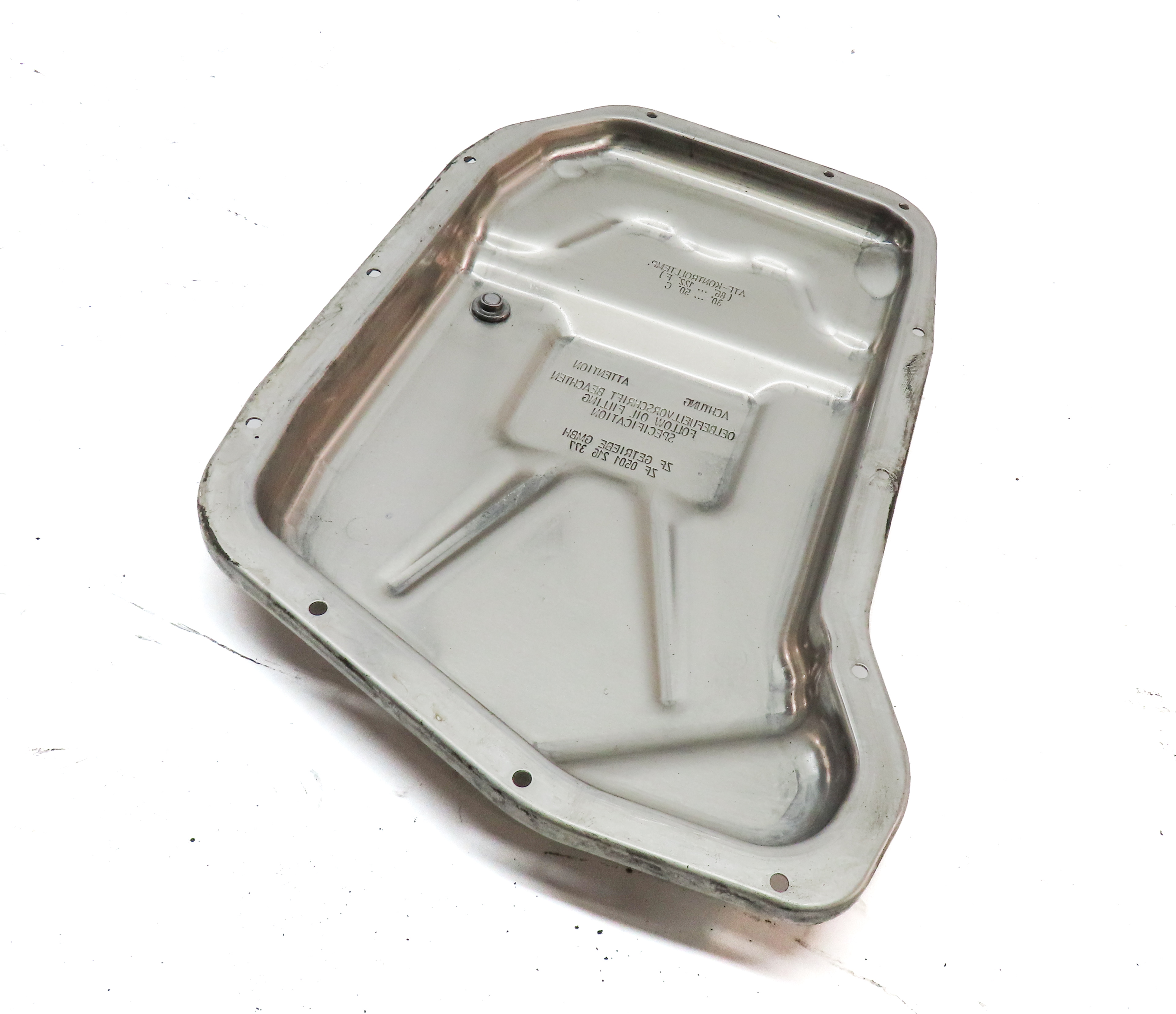 11-18 AUDI A4 A5 A6 A7 A8 Q5 S7 S8 (B8 8K C6 D4 4H 8T 8R) TRANSMISSION OIL PAN — exact item pictured